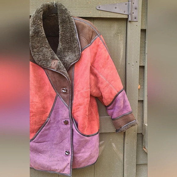 Vintage Multi-Colour Sheepskin Jacket - Picture 10 of 15